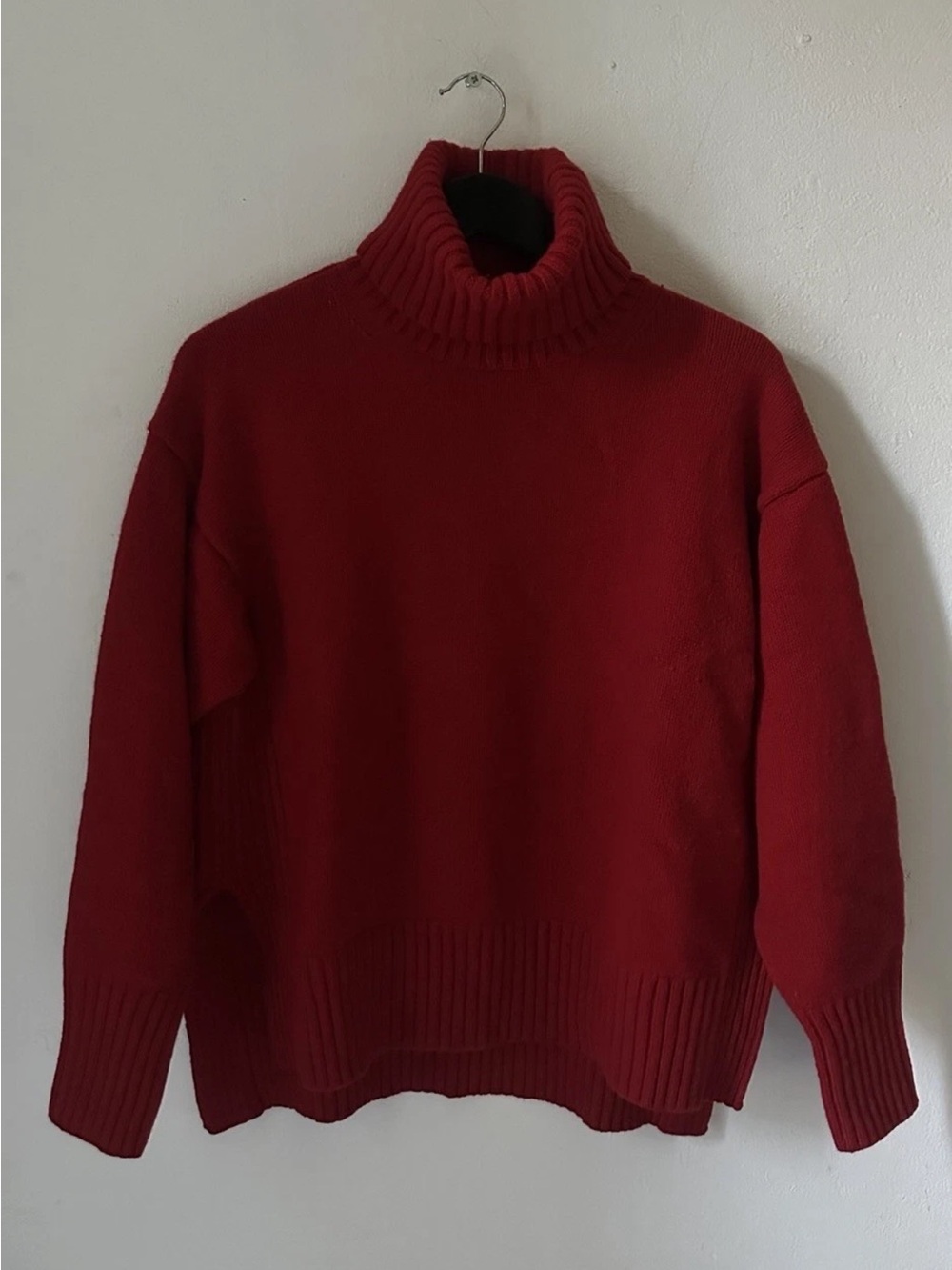 Polo Ralph Lauren Women's Red Wool Cashmere Turtleneck Sweater Size M D2